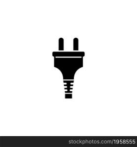 Electric Power Plug, Electrical Adapter. Flat Vector Icon illustration. Simple black symbol on white background. Electric Power Plug, Adapter sign design template for web and mobile UI element. Electric Power Plug, Electrical Adapter. Flat Vector Icon illustration. Simple black symbol on white background. Electric Power Plug, Adapter sign design template for web and mobile UI element.