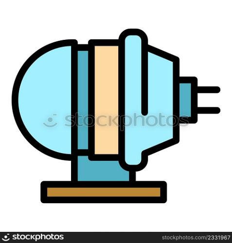Electric pump icon. Outline electric pump vector icon color flat isolated. Electric pump icon color outline vector