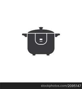 Electric rice cooker icon vector isolated