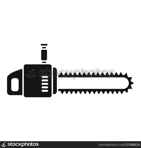 Electric saw blade icon simple vector. Power chain. Wood machine. Electric saw blade icon simple vector. Power chain