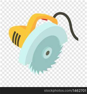 Electric saw icon. Isometric illustration of electric saw vector icon for web. Electric saw icon, isometric 3d style