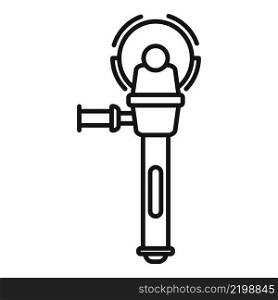 Electric saw tool icon outline vector. Power chain. Wood machine. Electric saw tool icon outline vector. Power chain