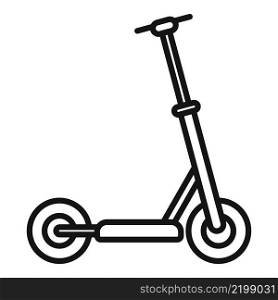 Electric scooter battery icon outline vector. Kick bike. Eco transport. Electric scooter battery icon outline vector. Kick bike