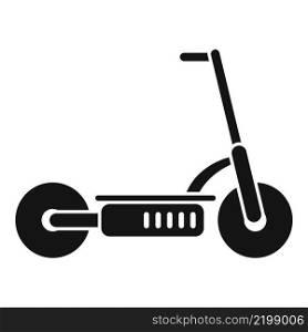 Electric scooter battery icon simple vector. Kick bike. Eco transport. Electric scooter battery icon simple vector. Kick bike