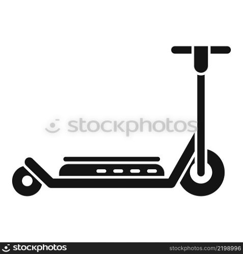 Electric scooter charge icon simple vector. Kick transport. Rental eco. Electric scooter charge icon simple vector. Kick transport