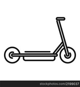 Electric scooter cycle icon outline vector. Bike transport. Modern scooter. Electric scooter cycle icon outline vector. Bike transport