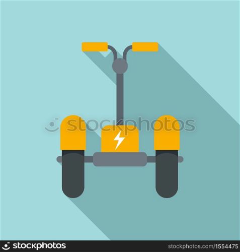 Electric scooter icon. Flat illustration of electric scooter vector icon for web design. Electric scooter icon, flat style