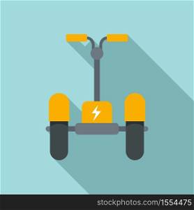 Electric scooter icon. Flat illustration of electric scooter vector icon for web design. Electric scooter icon, flat style