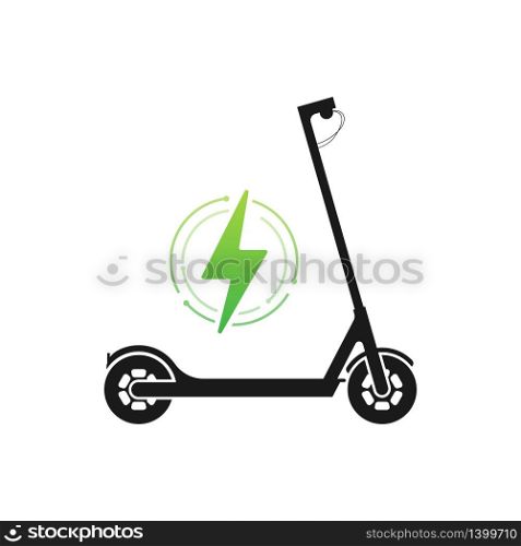Electric Scooter Icon. Modern lifestyle. Eco transport for city lifestyle. Scooter. Vector stock illustration. Electric Scooter Icon. Modern lifestyle. Eco transport for city lifestyle. Scooter. Vector stock illustration.