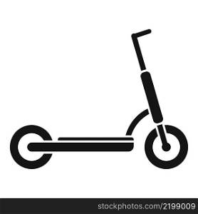 Electric scooter rider icon simple vector. Eco transport. Bike trotinette. Electric scooter rider icon simple vector. Eco transport