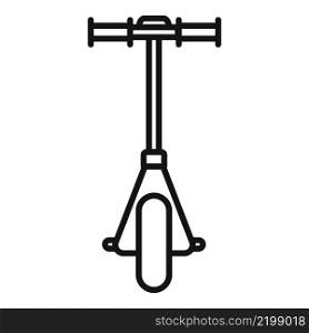 Electric scooter transport icon outline vector. Kick bike. Rental trotinette. Electric scooter transport icon outline vector. Kick bike