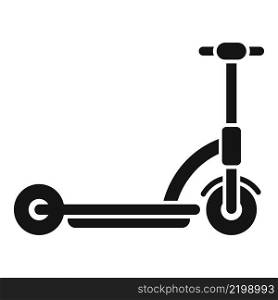 Electric scooter transport icon simple vector. Kick bike. Rental trotinette. Electric scooter transport icon simple vector. Kick bike