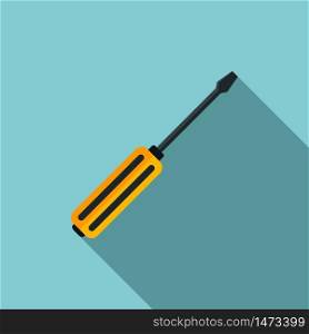 Electric screwdriver icon. Flat illustration of electric screwdriver vector icon for web design. Electric screwdriver icon, flat style