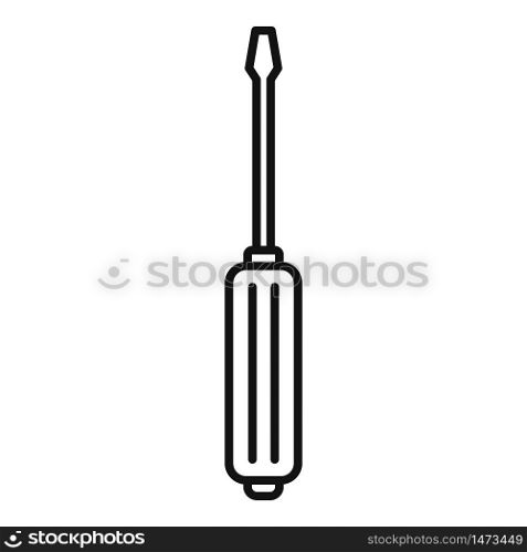 Electric screwdriver icon. Outline electric screwdriver vector icon for web design isolated on white background. Electric screwdriver icon, outline style