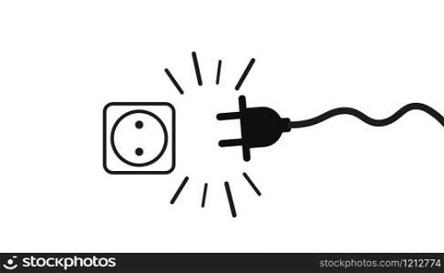 electric socket plug, connection, disconnection concept