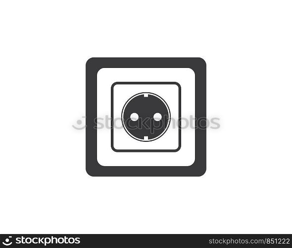 electric socket plug vector,illustration template
