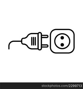 Electric socket with a plug icon.
