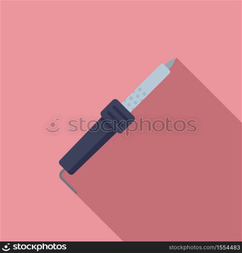 Electric soldering icon. Flat illustration of electric soldering vector icon for web design. Electric soldering icon, flat style