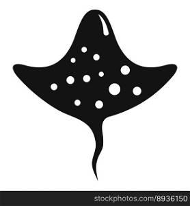 Electric stingray icon simple vector. Sea animal. Ocean wildlife. Electric stingray icon simple vector. Sea animal