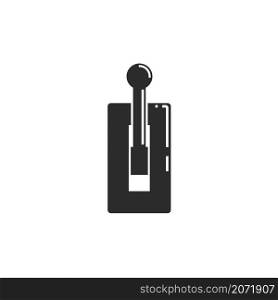 electric switch icon vector concept design