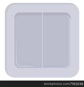 Electric switch, illustration, vector on white background.