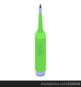 Electric toothbrush icon isometric vector. Tooth brush. Kid teeth. Electric toothbrush icon isometric vector. Tooth brush