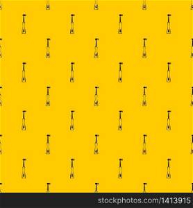 Electric toothbrush pattern seamless vector repeat geometric yellow for any design. Electric toothbrush pattern vector
