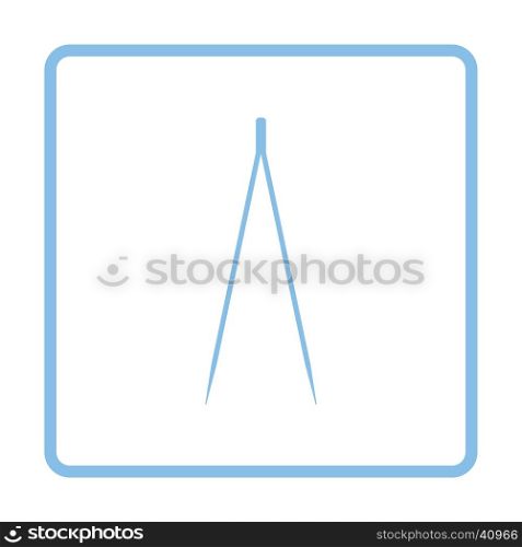 Electric tweezers icon. Blue frame design. Vector illustration.