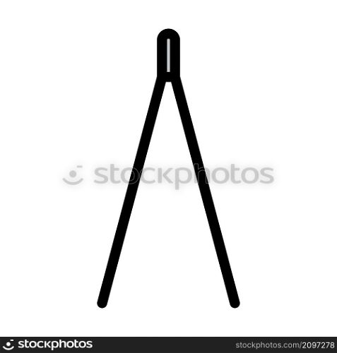 Electric Tweezers Icon. Editable Bold Outline With Color Fill Design. Vector Illustration.