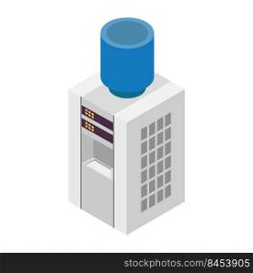 Electric water dispenser isometric