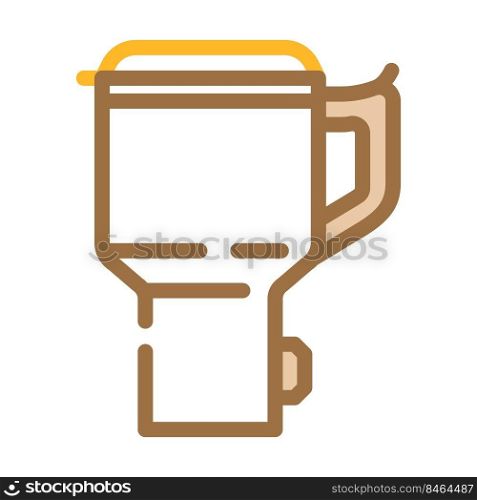electrical cup color icon vector. electrical cup sign. isolated symbol illustration. electrical cup color icon vector illustration