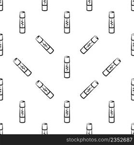 Electrical Fuse Icon Seamless Pattern Vector Art Illustration