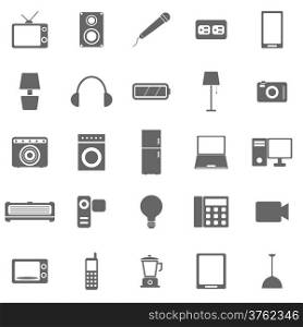 Electrical Machine icons on white background, stock vector