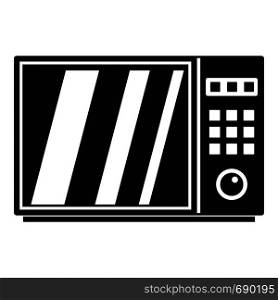 Electrical microwave oven icon. Simple illustration of electrical microwave oven vector icon for web. Electrical microwave oven icon, simple style