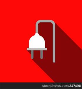 Electrical plug icon in flat style with long shadow. Electrical plug icon, flat style