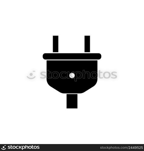 Electrical plug logo vector icon illustration design