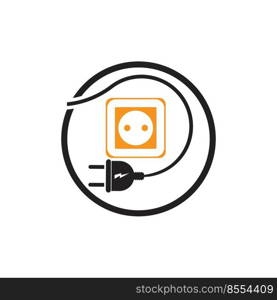 Electrical Plug Logo Vector illustration design 