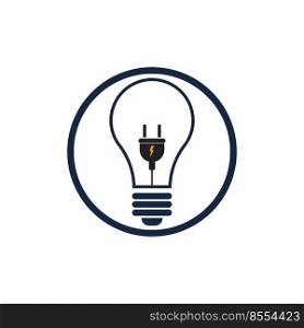 Electrical Plug Logo Vector illustration design 