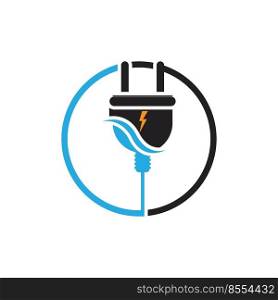 Electrical Plug Logo Vector illustration design 