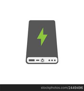 electrical Powerbank vector icon concept design