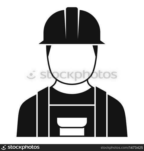 Electrician man icon. Simple illustration of electrician man vector icon for web design isolated on white background. Electrician man icon, simple style