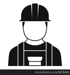 Electrician man icon. Simple illustration of electrician man vector icon for web design isolated on white background. Electrician man icon, simple style