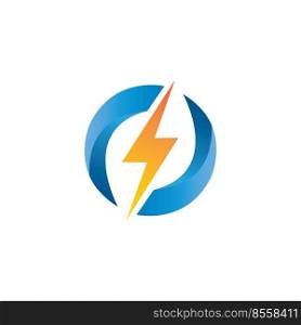 electricity icon logo vector design template