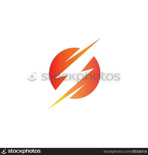 electricity icon logo vector design template