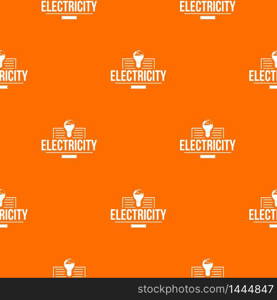 Electricity pattern vector orange for any web design best. Electricity pattern vector orange