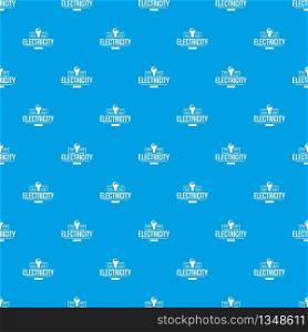 Electricity pattern vector seamless blue repeat for any use. Electricity pattern vector seamless blue
