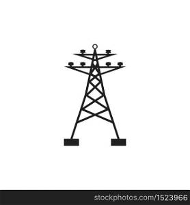 electrikal tower logo vector icon illustration