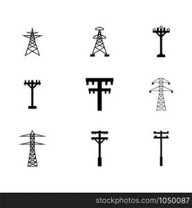 electrikal toweri illustration icon vector design