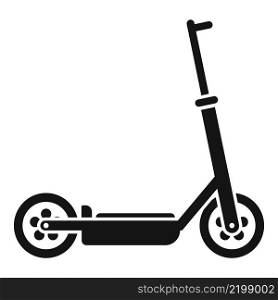 Electro scooter icon simple vector. Kick trotinette. Eco transport. Electro scooter icon simple vector. Kick trotinette