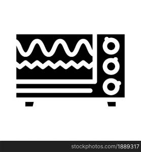 electromagnetic waves checking equipment glyph icon vector. electromagnetic waves checking equipment sign. isolated contour symbol black illustration. electromagnetic waves checking equipment glyph icon vector illustration